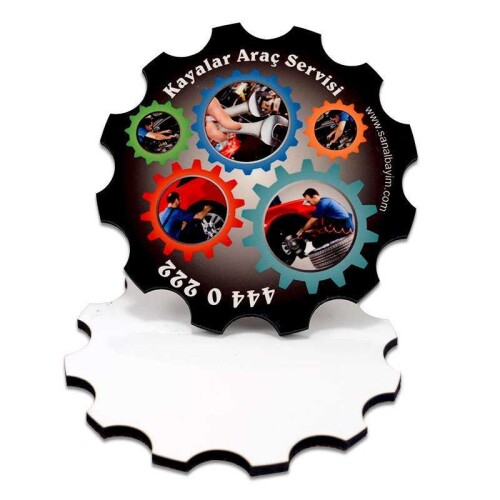 Sublimasyon Bardak Altlığı HDF Çark - (1)