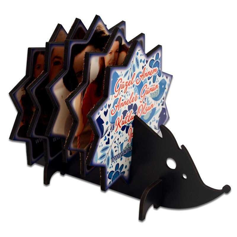 Sublimasyon Bardak Altlığı HDF Kirpi Takım - 1