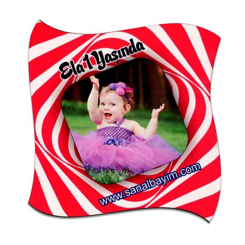 Sublimasyon Bardak Altlığı HDF Rüzgar Gülü - 1