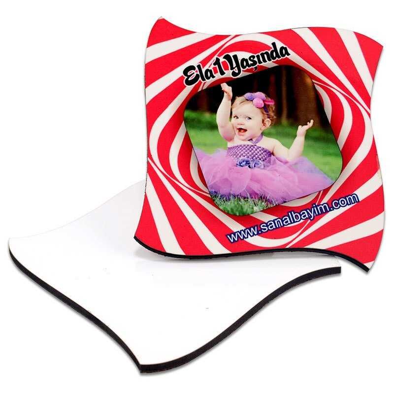 Sublimasyon Bardak Altlığı HDF Rüzgar Gülü - 2