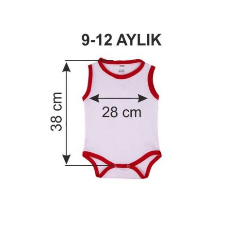 Sublimasyon Bebek Zıbını - Kırmızı - 4