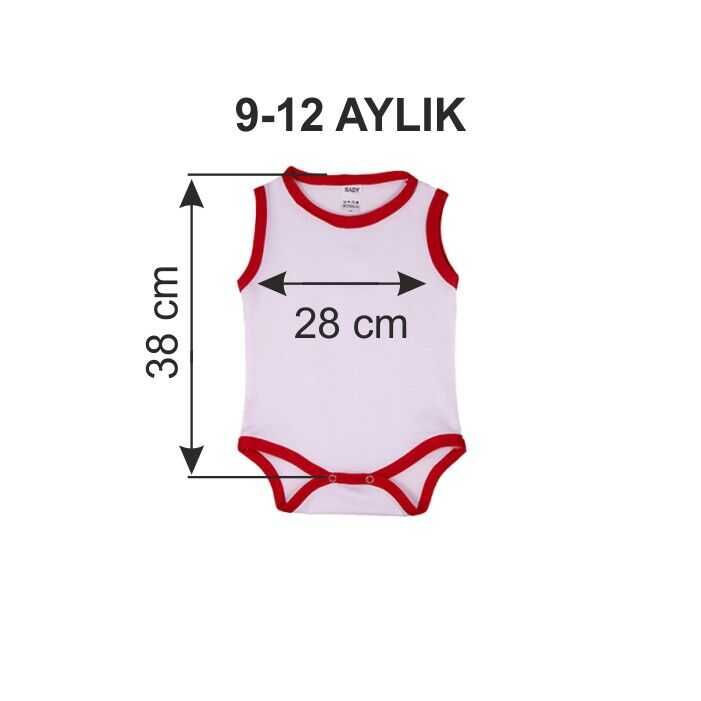 Sublimasyon Bebek Zıbını - Kırmızı - 4