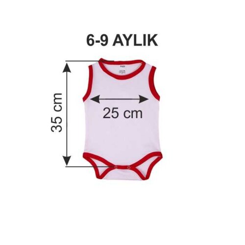 Sublimasyon Bebek Zıbını - Kırmızı - 3