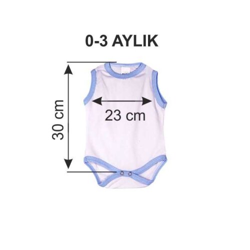 Sublimasyon Bebek Zıbını - Mavi - 