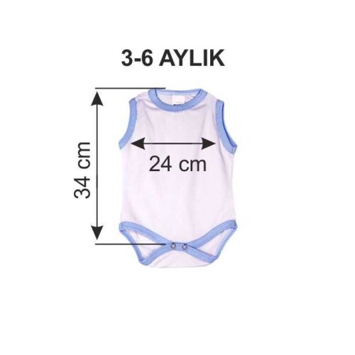 Sublimasyon Bebek Zıbını - Mavi - (1)