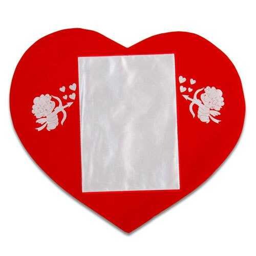 Sublimasyon Dikey 2 li Melek Kalp Kılıf - 