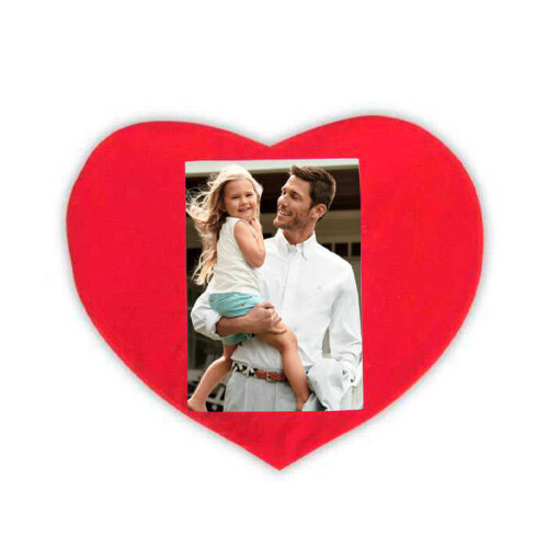 Sublimasyon Düz Kırmızı Kalp Dikey Kılıf - 
