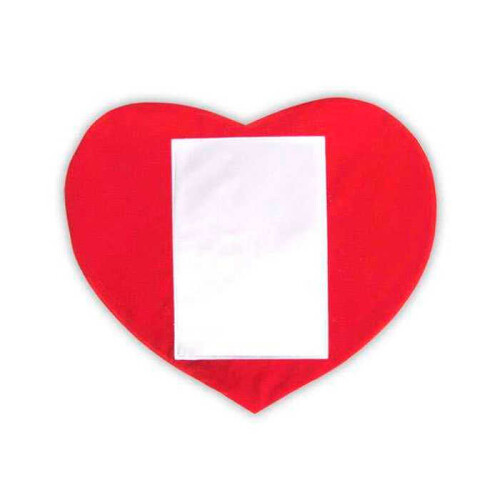 Sublimasyon Düz Kırmızı Kalp Dikey Kılıf - (1)