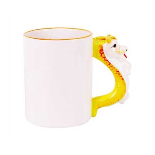 Sublimasyon Ejderha Figürlü Kupa Bardak - (1)