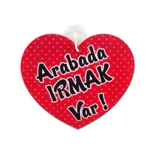 Sublimasyon Fleks Araç Arkası Kalp ARK107 - (1)