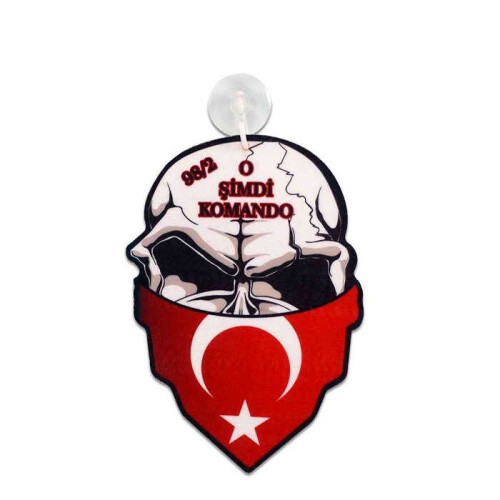 Sublimasyon Fleks Araç Arkası Mask Kurukafa ARK109 - 