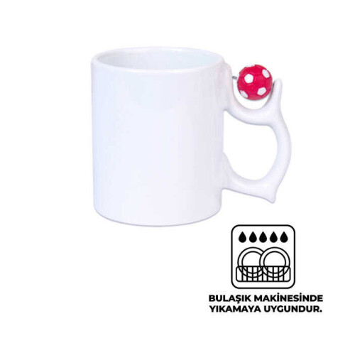 Sublimasyon Futbol Toplu Kupa Kırmızı Beyaz - 