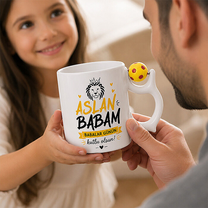 Sublimasyon Futbol Toplu Kupa Sarı Kırmızı - 1