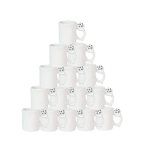 Sublimasyon Futbol Toplu Kupa Siyah Beyaz Kutusuz - 