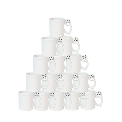 Sublimasyon Futbol Toplu Kupa Siyah Beyaz- Kutusuz - 