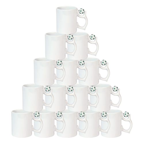 Sublimasyon Futbol Toplu Kupa Yeşil Beyaz Kutusuz - 