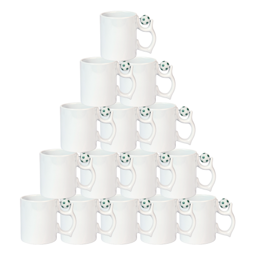 Sublimasyon Futbol Toplu Kupa Yeşil Beyaz Kutusuz - 1