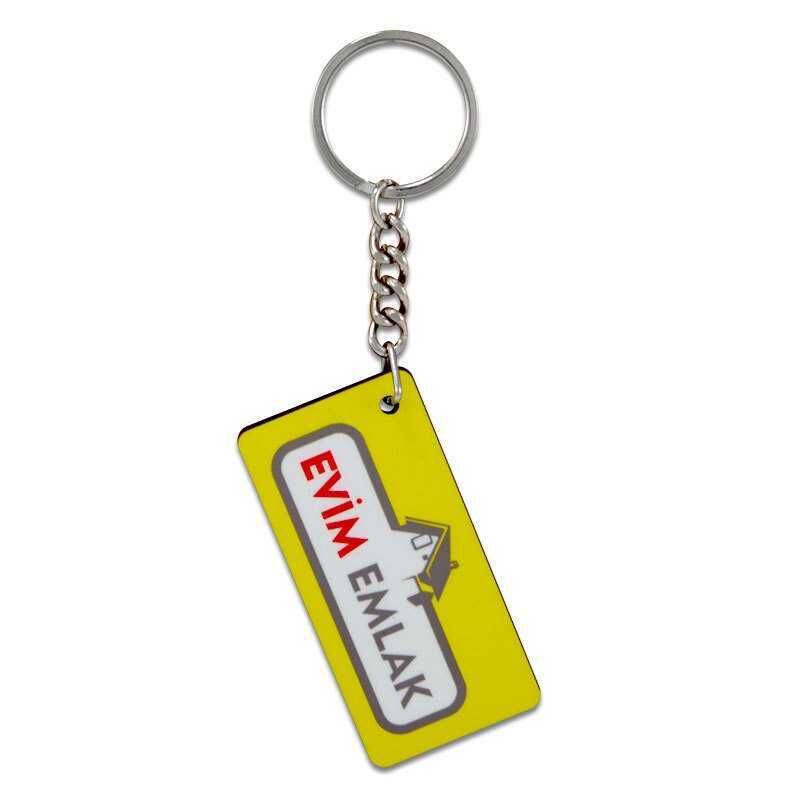 Sublimasyon HDF Anahtarlık Dikdörtgen Büyük Tek T - 3