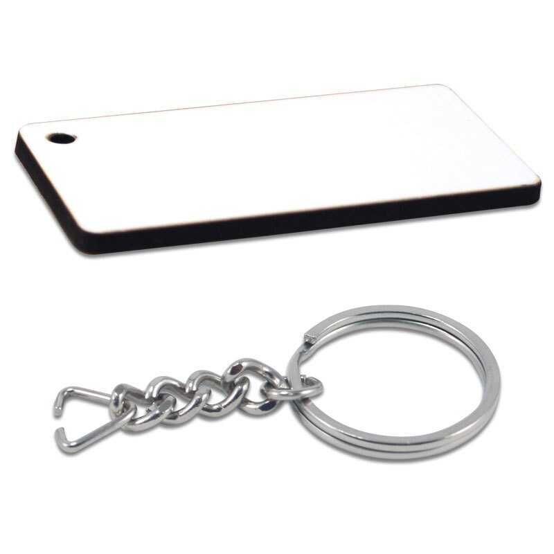 Sublimasyon HDF Anahtarlık Dikdörtgen Büyük Tek T - 4