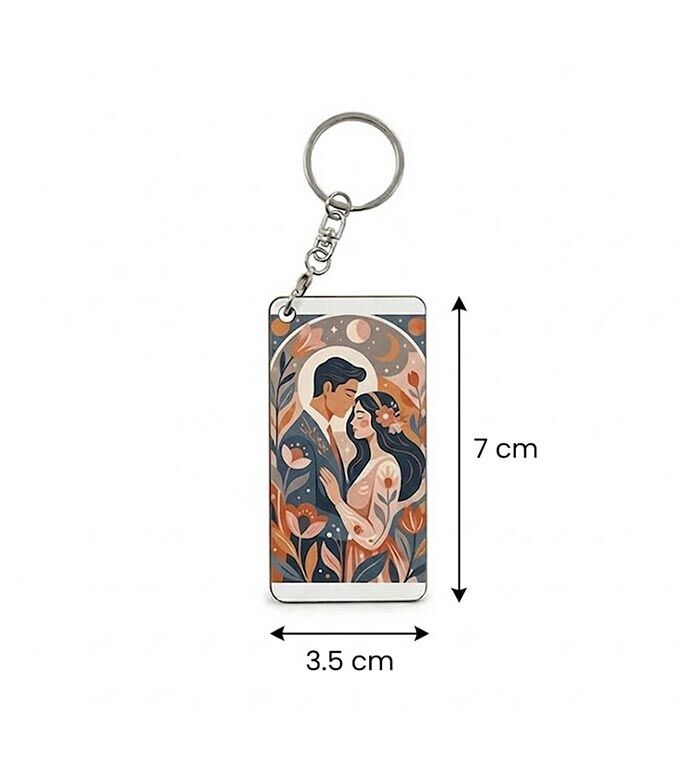 Sublimasyon HDF Anahtarlık Dikdörtgen Büyük Tek T - 2