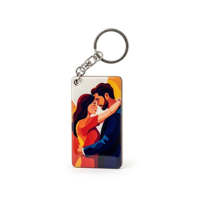 Sublimasyon HDF Anahtarlık Dikdörtgen Büyük Tek T - 1