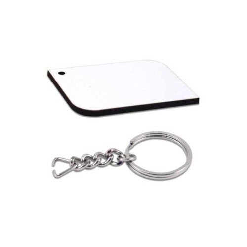 Sublimasyon HDF Anahtarlık Oval Dikdörtgen Tek T - (1)