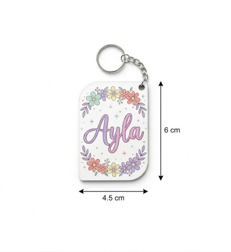 Sublimasyon HDF Anahtarlık Oval Dikdörtgen Tek T - (1)