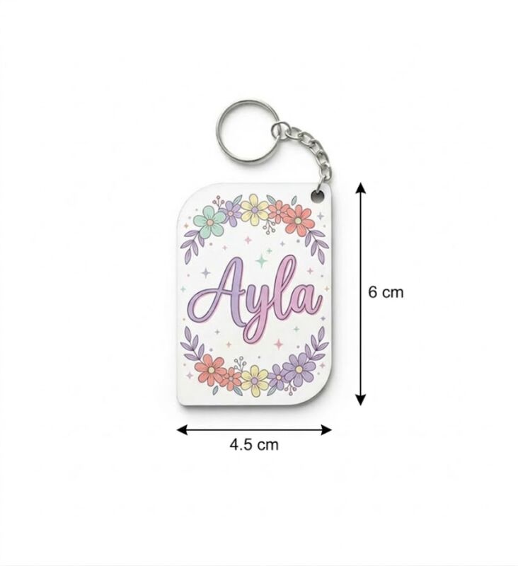 Sublimasyon HDF Anahtarlık Oval Dikdörtgen Tek T - 2