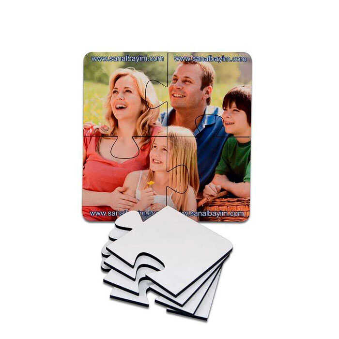 Sublimasyon HDF Bardak Altı Puzzle - 2