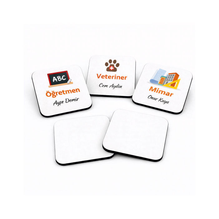 Sublimasyon HDF Bardak Altlığı Kare 9cm - 1