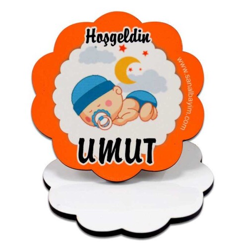 Sublimasyon HDF Bardak Altlığı Papatya - (1)