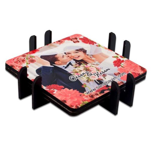 Sublimasyon HDF Bardak Altlığı Yatay Stand - (1)