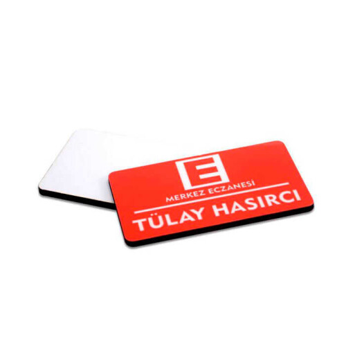 Sublimasyon HDF Yaka İsimliği Dikdörtgen 40x70 - 2