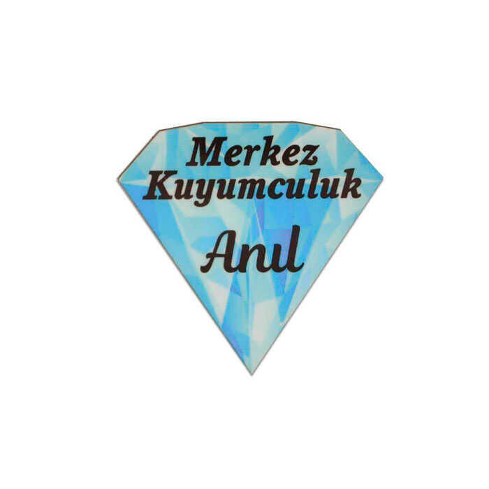 Sublimasyon Yaka İsimlik HDF Elmas 55x57mm - 1