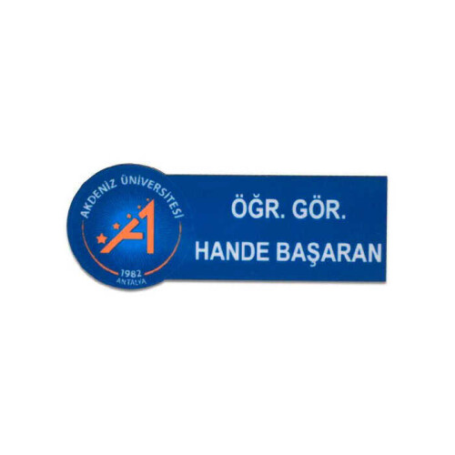 Sublimasyon Yaka İsimlik HDF Faset Dikdört. 30x75 - 