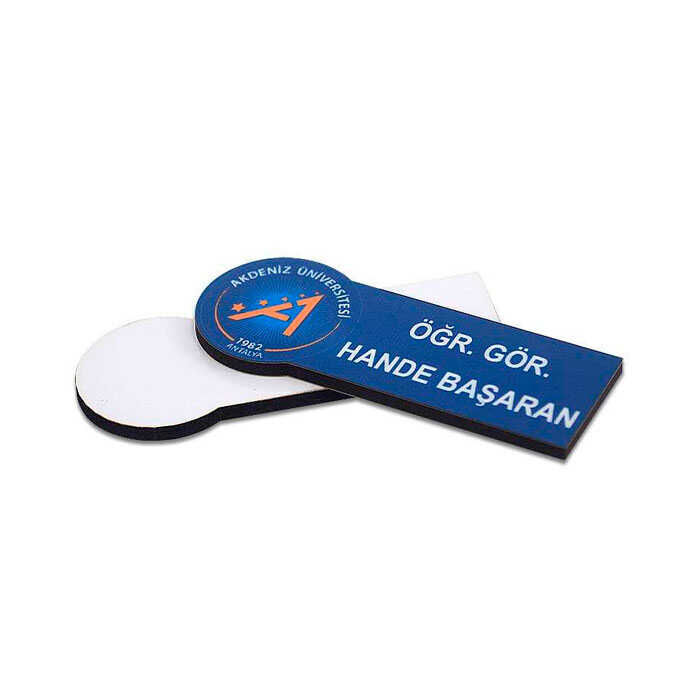 Sublimasyon Yaka İsimlik HDF Faset Dikdört. 30x75 - 2
