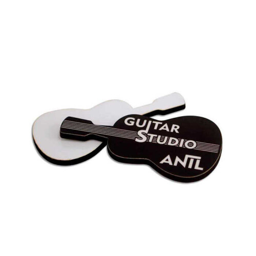 Sublimasyon Ahşap Yaka İsimlik HDF Gitar 40x70mm - (1)