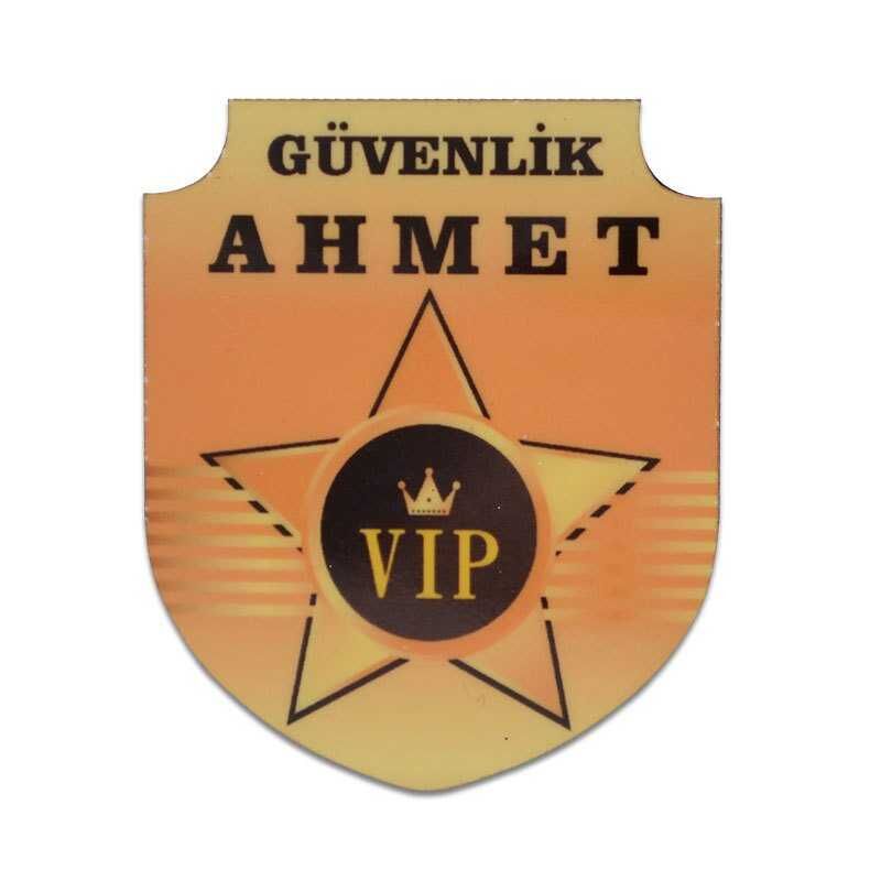 Sublimasyon HDF Yaka İsimliği Kalkan1 50x60mm - 1