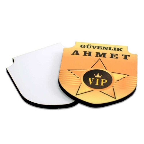 Sublimasyon HDF Yaka İsimliği Kalkan1 50x60mm - (1)