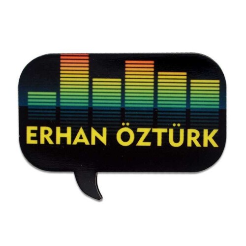 Sublimasyon HDF Yaka İsimliği Konuşma Balonu 45x60 - 