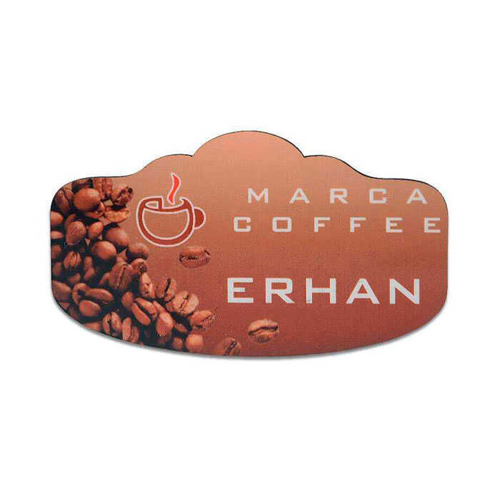 Sublimasyon Yaka İsimliği HDF Kubbeli Dikdö. 40x70 - 1