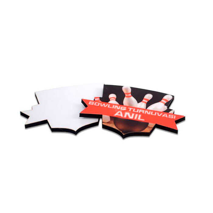 Sublimasyon Yaka İsimliği Kartı HDF Kurdela2 50x70 - 2