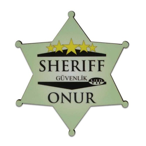 Sublimasyon HDF Yaka İsimlik Yıldız 65x72mm - 