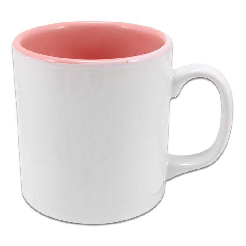 Sublimasyon İçi Pembe Seramik Kupa - 1