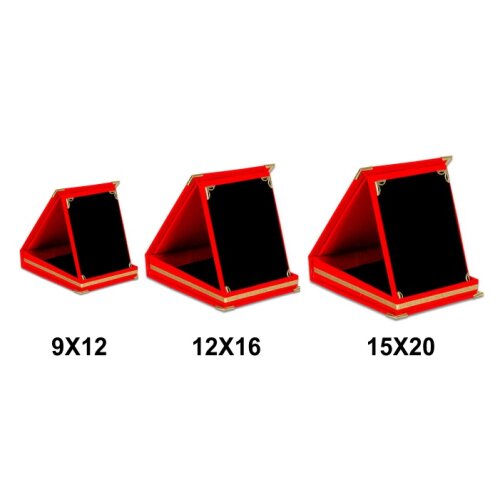 Sublimasyon Kadife Albüm Plaket Kutuları - Kırmızı - 4