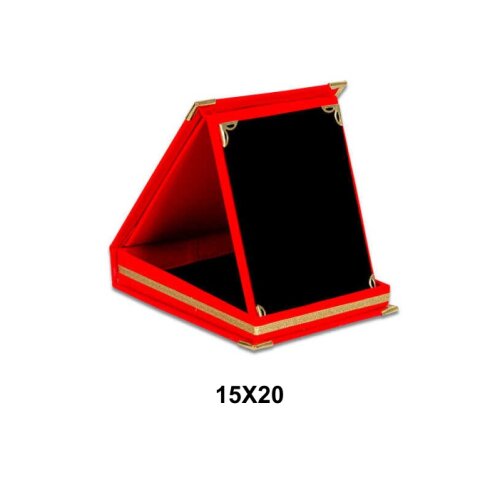 Sublimasyon Kadife Albüm Plaket Kutuları - Kırmızı - 3