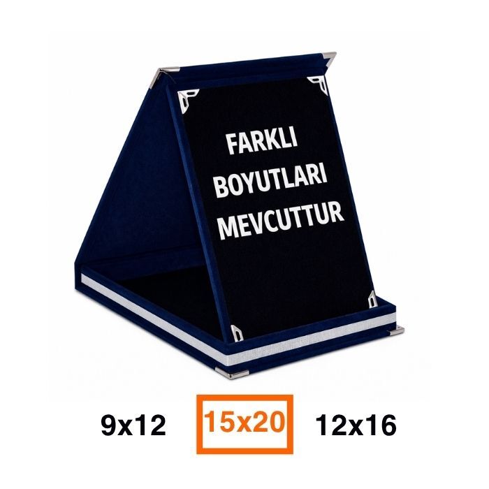 Sublimasyon Kadife Albüm Plaket Kutuları Lacivert - 1