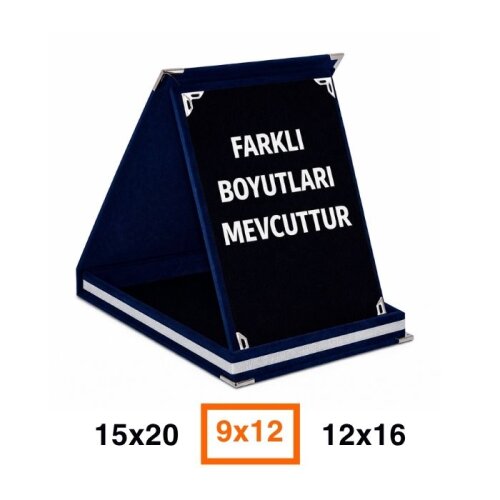 Sublimasyon Kadife Albüm Plaket Kutuları Lacivert - 3