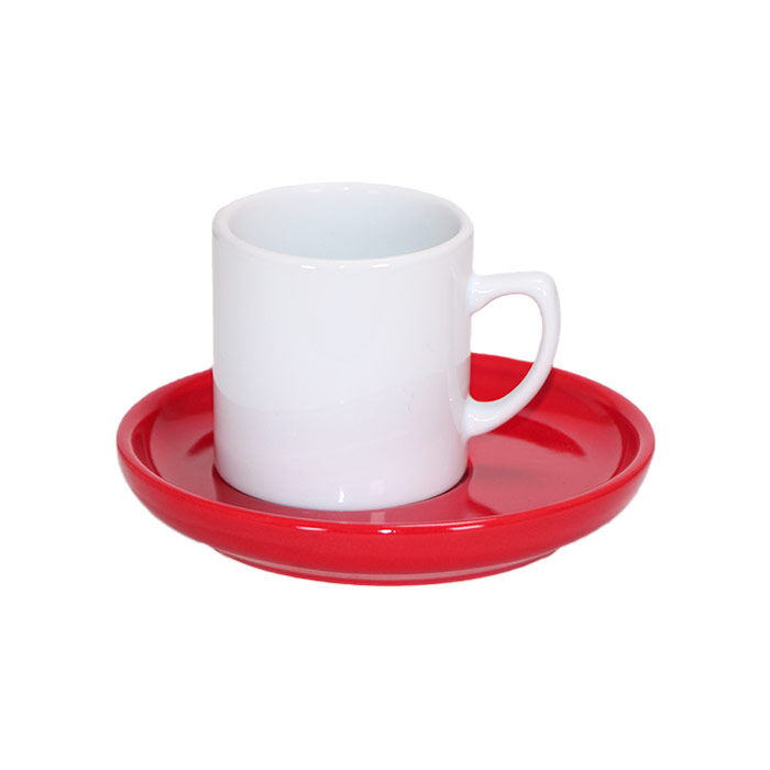Sublimasyon Kahve Fincanı Kırmızı Tabaklı - 1