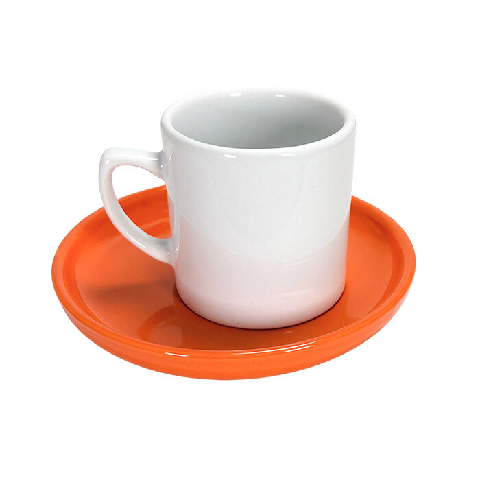 Sublimasyon Kahve Fincanı Turuncu Tabaklı - 3